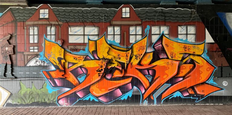 Graffiti – manchmal Kunstwerk, manchmal Schmiererei. Die Stadt entfernt Graffitis nur in bestimmten Fällen.