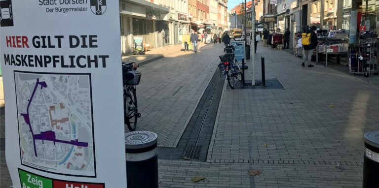 Die Händler in Dorstens Innenstadt hoffen, dass ihnen „Click & Meet“ ab nächsten Montag zumindest ein bisschen mehr Kundenverkehr und Einnahmen bringt.