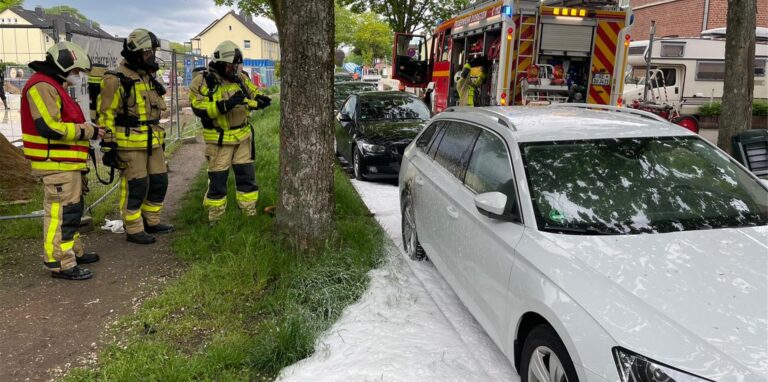 Die Dorstener Feuerwehr hatte den Brand schnell unter Kontrolle.