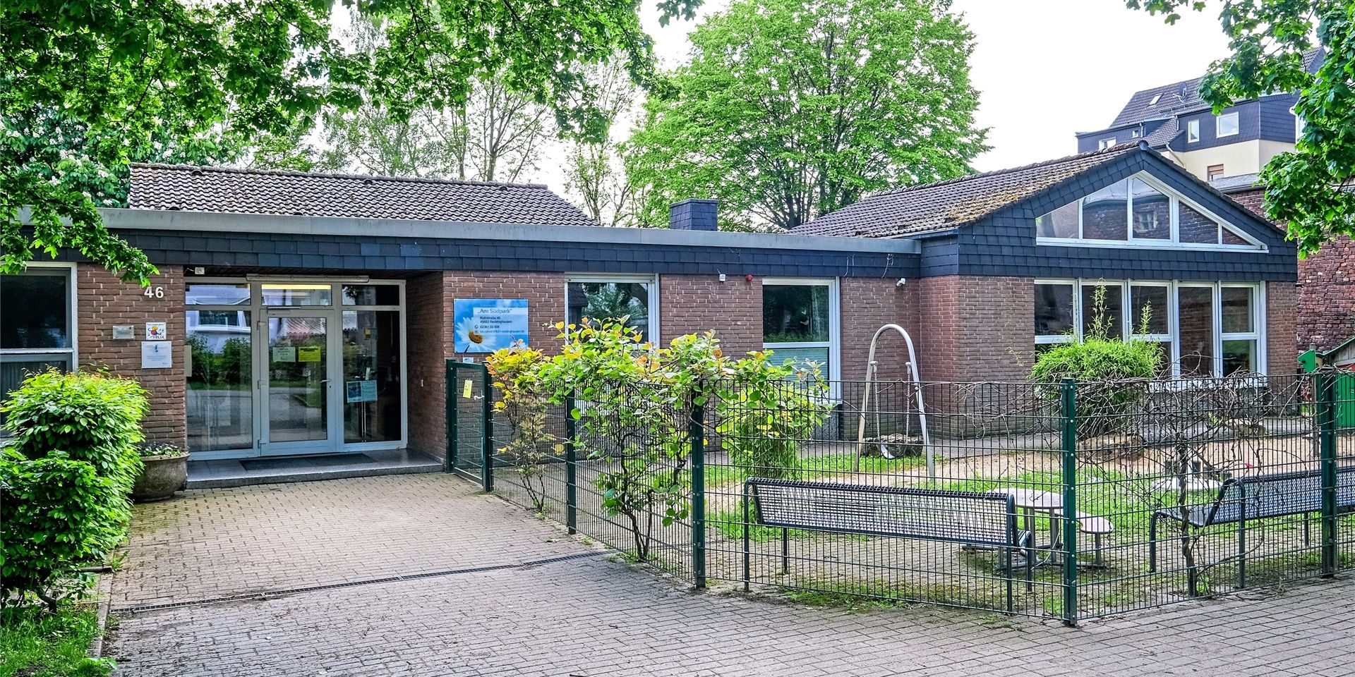 Außenansicht des Familienzentrums an der Ruhrstraße in Recklinghausen