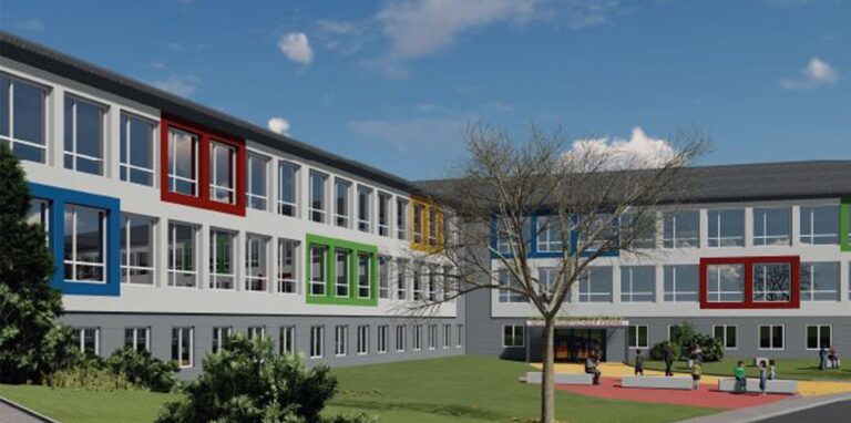 So soll die neue Gesamtschule Ickern aussehen, wenn sie im Sommer 2021 eröffnet wird. Mit ihr verschiebt sich die Schullandschaft.