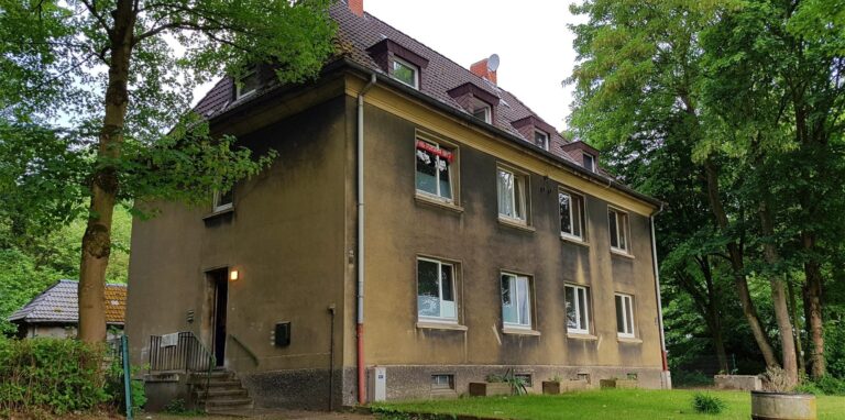 Die städtische Notunterkunft an der Backumer Straße.