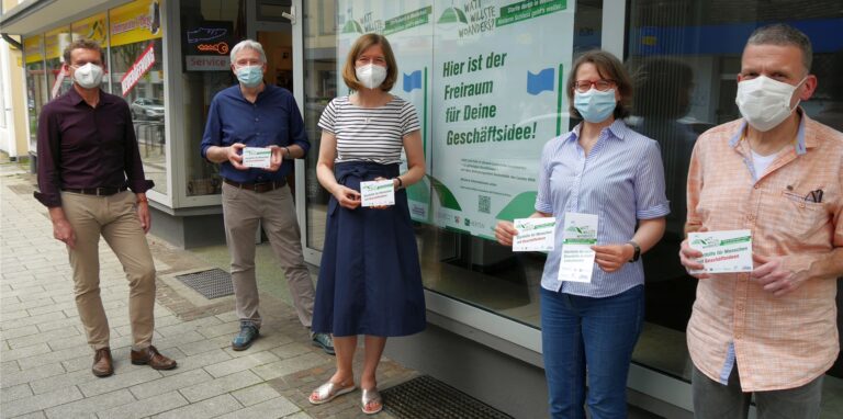 Sie kämpfen gemeinsam gegen die Leerstände in Westerholt (v.l.): Dirk Ruß (Stadtteilbüro Hassel.Westerholt.Bertlich), Werner Schnieders (Werbe- und Interessengemeinschaft Westerholt), • Birgit Mordhorst (Stadtteilbüro Hassel.Westerholt.Bertlich), Brigitte Berkau, (Wirtschaftsförderung Stadt Herten), Martin Kügler (Haus-, Wohnungs- und Grundeigentümer-Verein Buer-Horst-Westerholt).