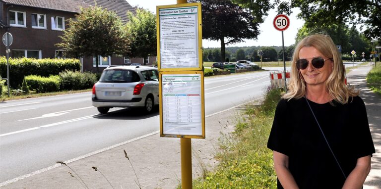 An der Rekener Straße wurde an Fußgänger nicht gedacht, findet Ingrid Klahn.
    