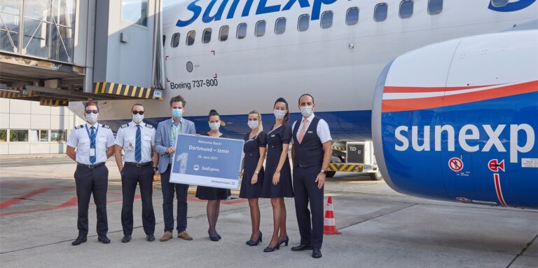 Die Fluggesellschaft SunExpress startet wieder vom Airport Dortmund aus in Richtung Süden.