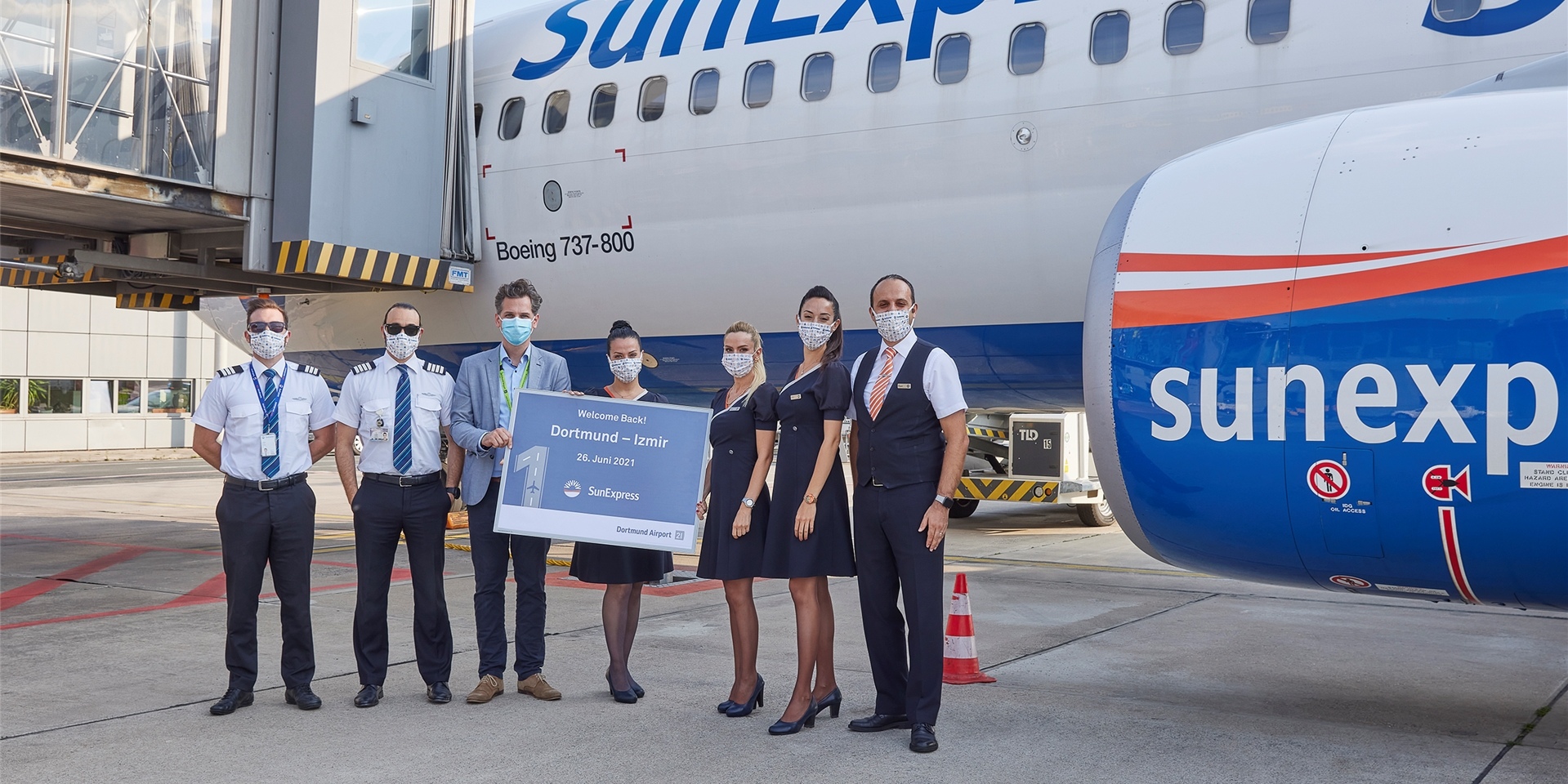 Die Fluggesellschaft SunExpress startet wieder vom Airport Dortmund aus in Richtung Süden.