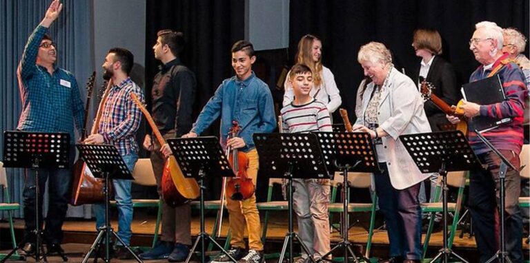 Ein Teil des Ensembles „Musica Arkadas“.