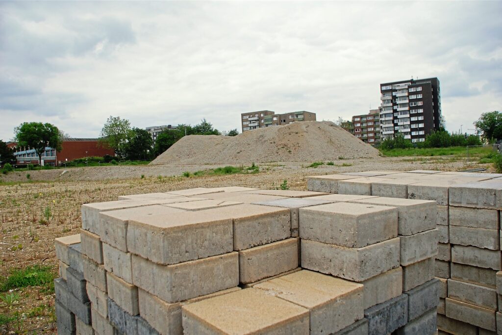 title attribut Auf der Fläche des früheren Herten-Forums soll bald das