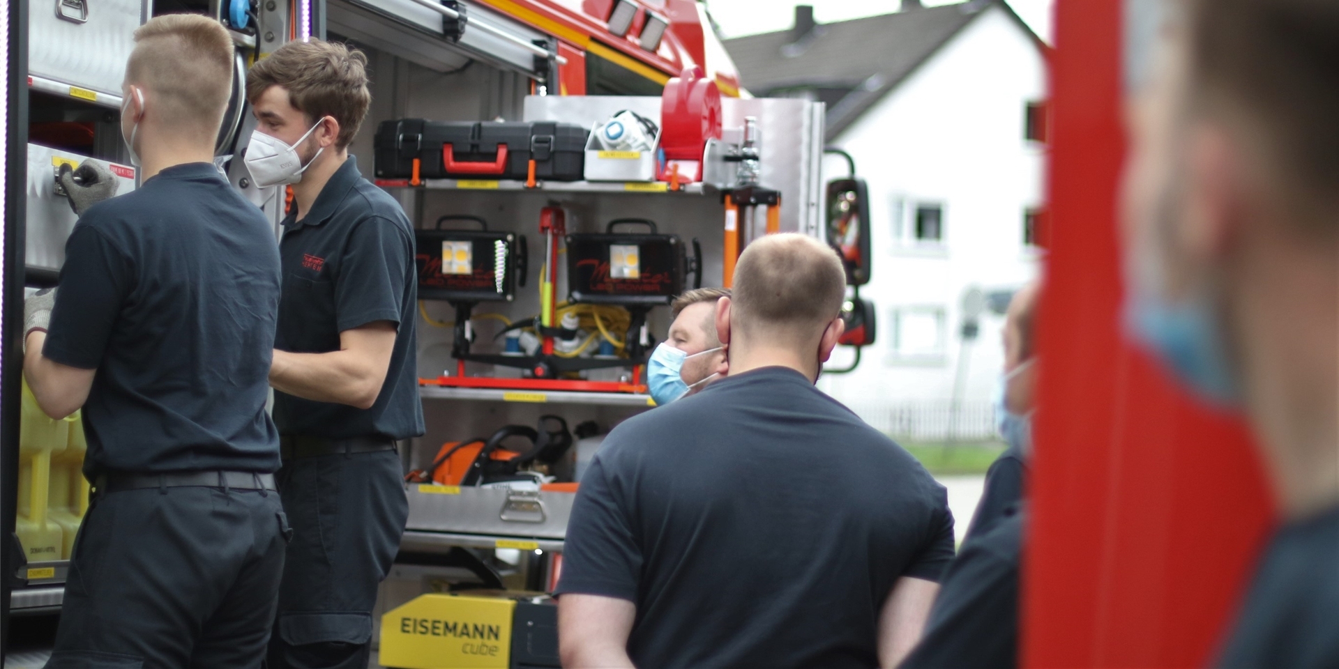 Die Freiwilligen Feuerwehrleute des Löschzugs Westerholt trafen sich zum ersten Übungsabend seit der langen Corona-Pause.