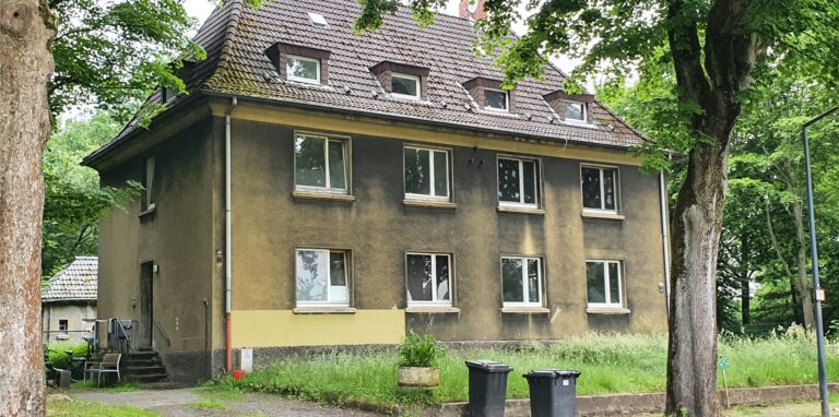 Die Wohnungslosenunterkunft an der Backumer Straße.