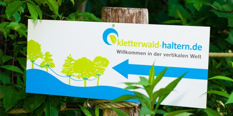 Im Kletterwald Haltern sind weiterhin Reservierungen notwendig.