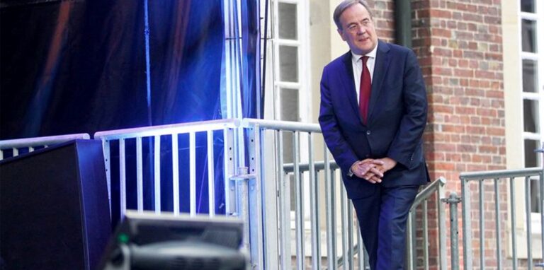 Unions-Kanzlerkandidat Laschet erntet erneut Häme.