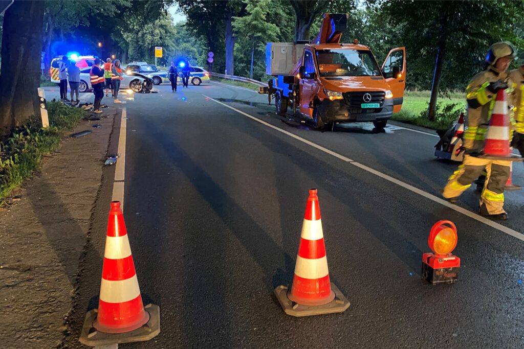 title attribut Der Unfallbereich wurde gesperrt.