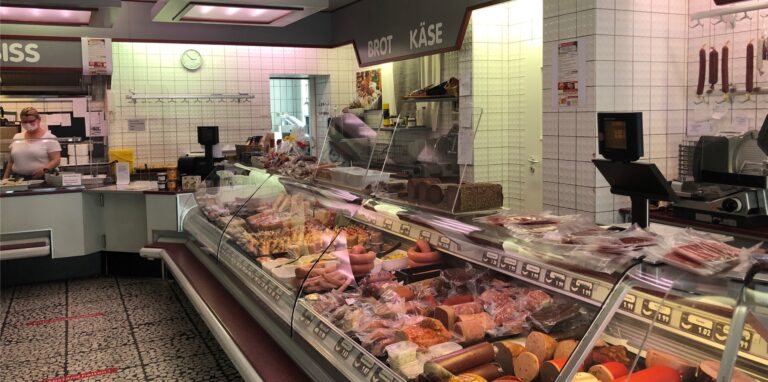 Der Verkaufsraum der Fleischerei Bols in Obercastrop. Noch bis Ende des Jahres können Kunden hier einkaufen.
