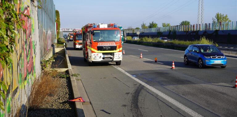 Ein Auffahrunfall ereignete sich am Montagmorgen auf der A42 auf Castrop-Rauxeler Gebiet.