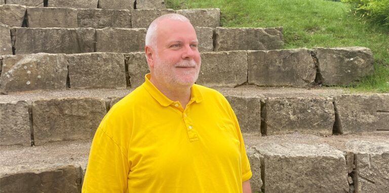 Der Bundestagskandidat der Linken, Uwe Biletzke.