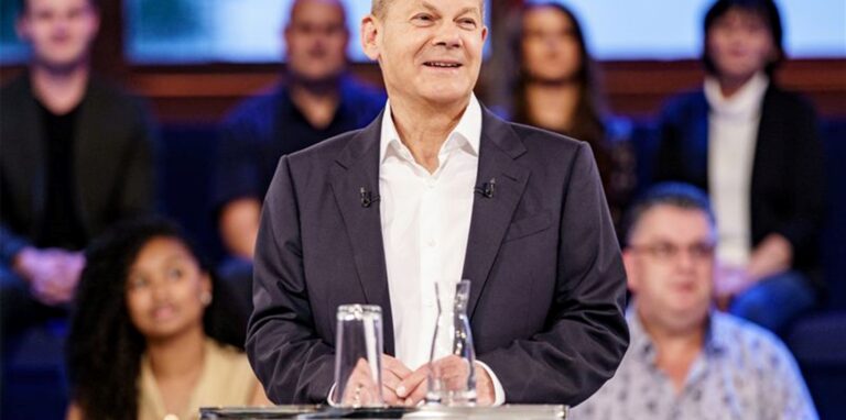 Olaf Scholz schloss in der ARD-Wahlarena ein Bündnis mit der Linkspartei abermals nicht definitiv aus.