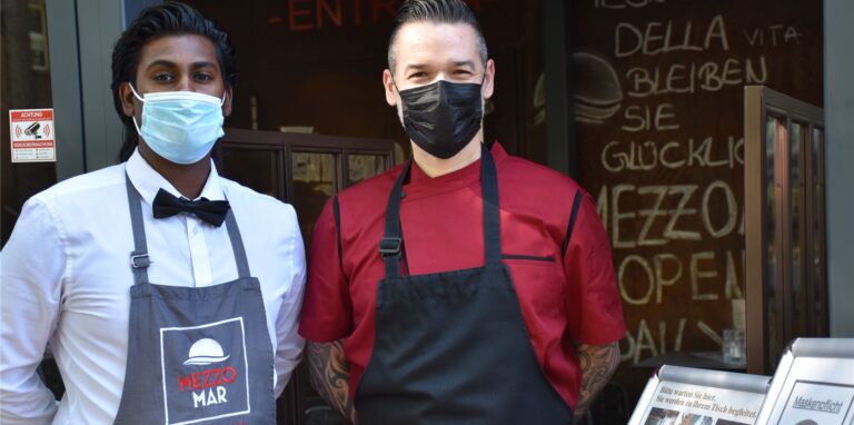 Perakas Pavananthan, Restaurantfachmann und Giuseppe Deluca, Chefkoch.