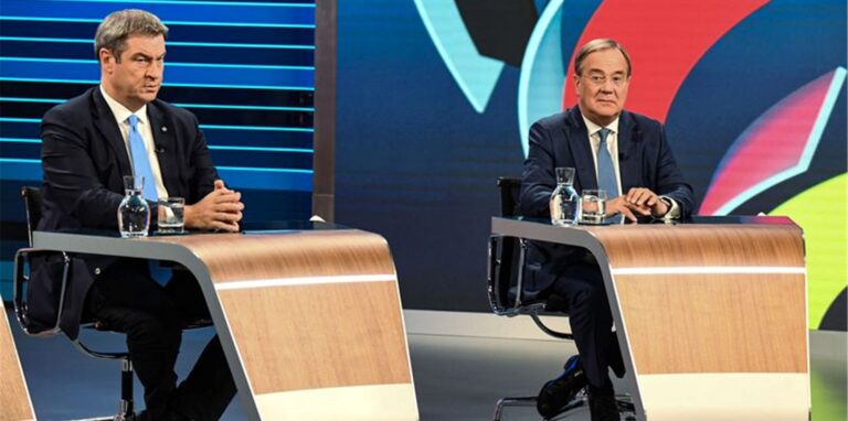 Baerbock, Laschet, Scholz und Vertreter der kleineren Parteien haben in der ARD/ZDF-„Schlussrunde“ ihre letzte Gelegenheit genutzt sich zu positionieren.