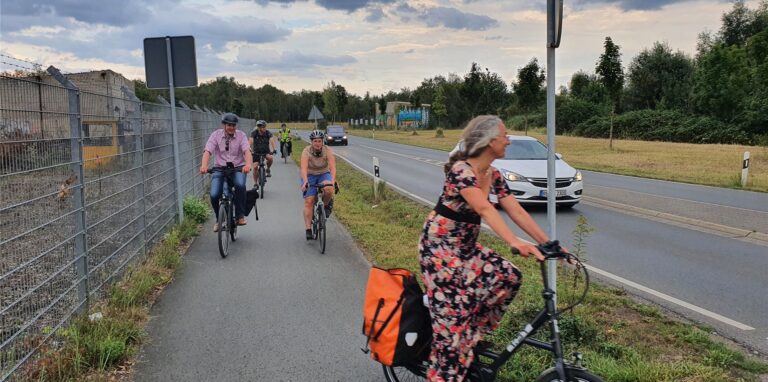 Nur wenige Radwege in Castrop-Rauxel sind von der Fahrbahn getrennt.