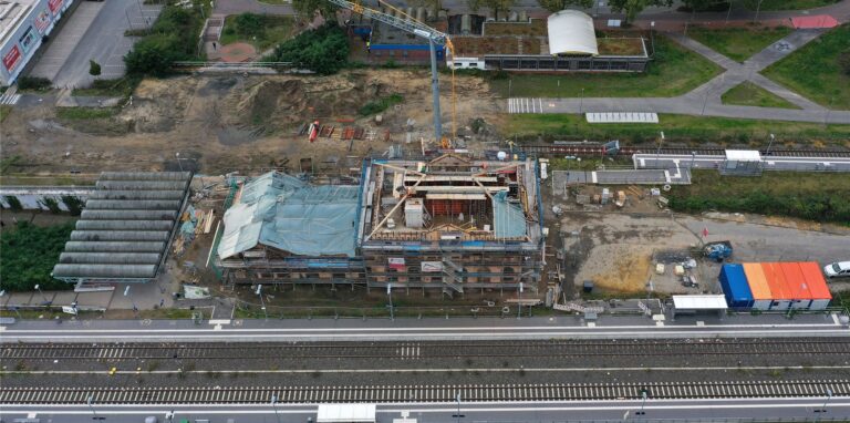Der Umbau des Bahnhofs läuft.