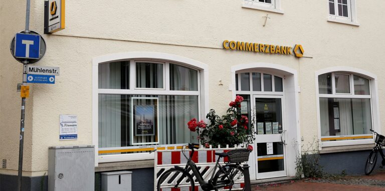Die Commerzbank Filiale an der Mühlenstraße ist ab dem 11. November endgültig dicht.