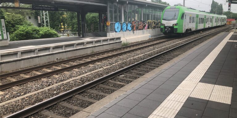 In Castrop-Rauxel holten die Polizisten das Kind aus dem Zug.