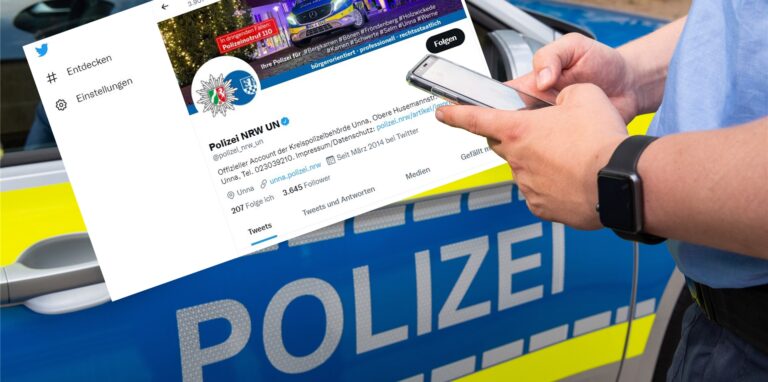 Die Kreispolizeibehörde twittert in letzter Zeit verstärkt, „Polizei NRW UN“ folgen mittlerweile 3645 Nutzer.