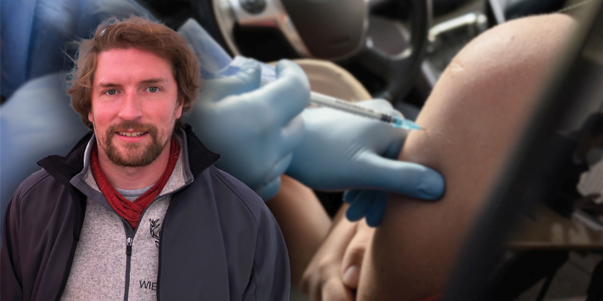 Nils Linke und die Arztpraxis Michels stehen hinter dem Impf-Drive-In.