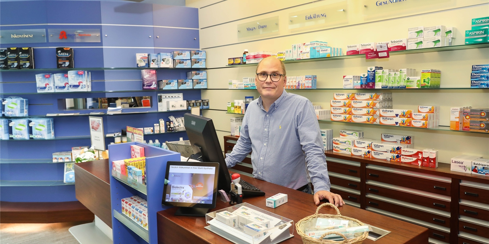 Michael Beckmann ist der Vorsitzende der Bezirksgruppe Dortmund im Apothekerverband Westfalen-Lippe (AVWL) und Inhaber der Markt-Apotheke in Aplerbeck.