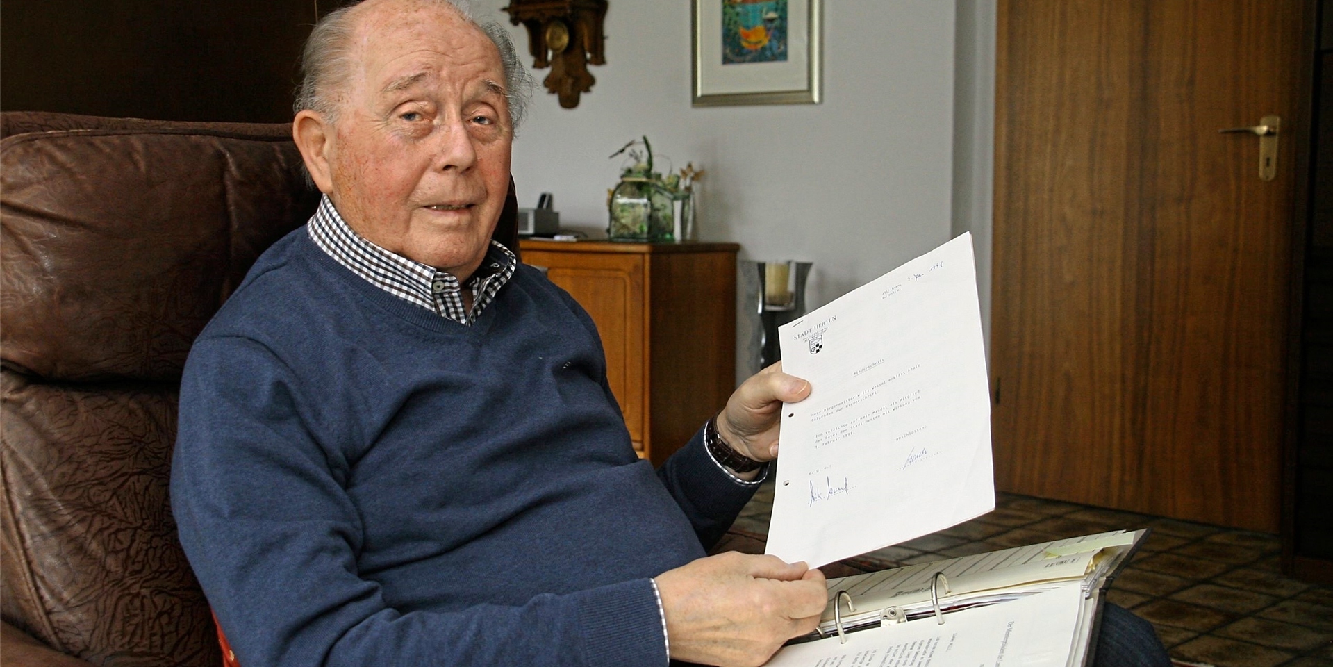 Ehrenbürger und Altbürgermeister Willi Wessel (84)
