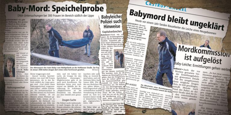Der Fall schockierte weit über Castrop-Rauxel hinaus: Im Januar 2006 wurde im Wald bei Bladenhorst eine Babyleiche gefunden. Nun wird der Fall neu aufgerollt.