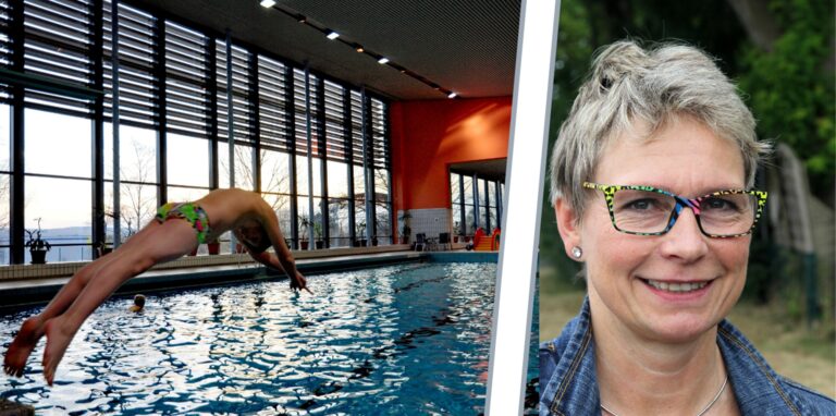 Ute Mais (r.), sportpolitische Sprecherin der CDU-Ratsfraktion, macht sich wegen des Bäderstreits Sorgen um den Schwimmsport.
