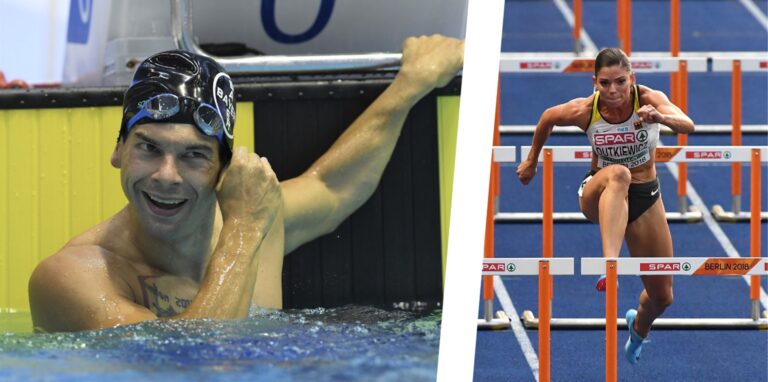Der beste deutsche Paraschwimmer der letzten Jahre Tobias Pollap und die Weltklasse-Hürdensprinterin Pamela Dutkiewicz-Emmerich absolvieren ein Trainee-Programm bei DSW21.