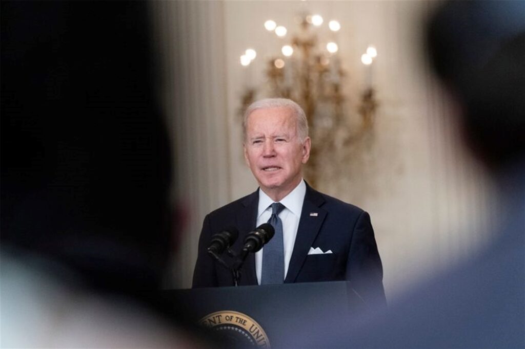 US-Präsident Joe Biden zum angeblichen Truppenabzug Russlands:  «Das wäre gut, aber wir haben das noch nicht verifiziert.»