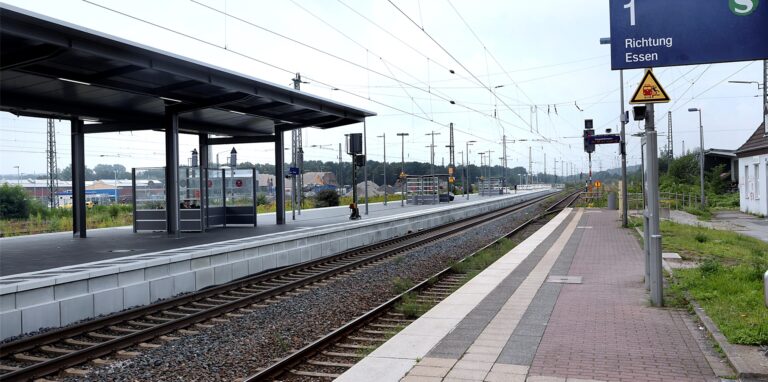 Am Halterner Bahnhof werden am Montag viele Fahrten ausfallen (Archivfoto).