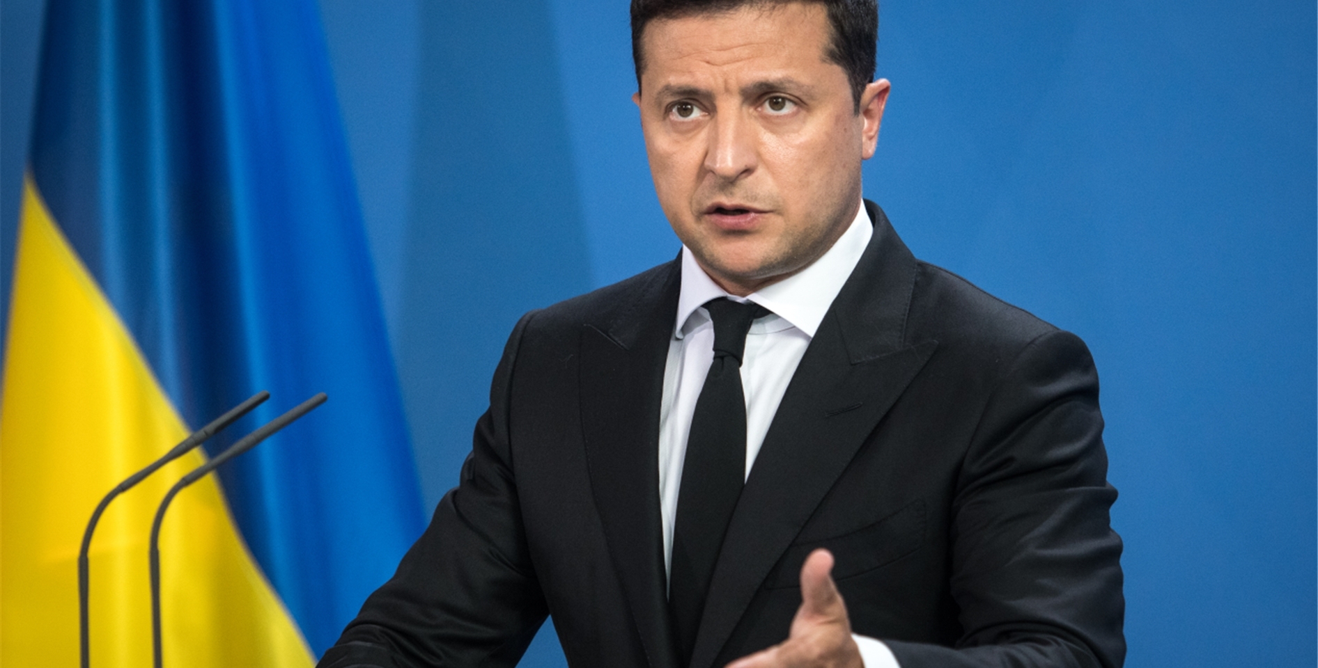Wolodymyr Selenskyi, Präsident der Ukraine, hat vor dem EU-Parlament über den schnellen Beitritt der Ukraine gesprochen.