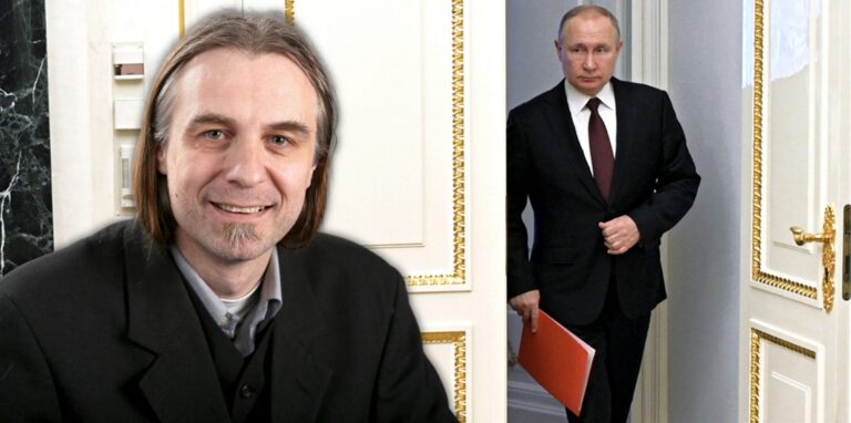 Für seine Äußerungen über den Ukraine-Krieg und die Rolle von Wladimir Putin (l.) erntet Utz Kowalewski, Dortmunder Ratsfraktionschef von Die Linke+, auch Kritik von den anderen Ratsfraktionen.