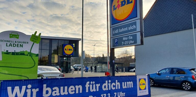 Der Lidl-Markt an der Bahnhofstraße in Herten-Westerholt.