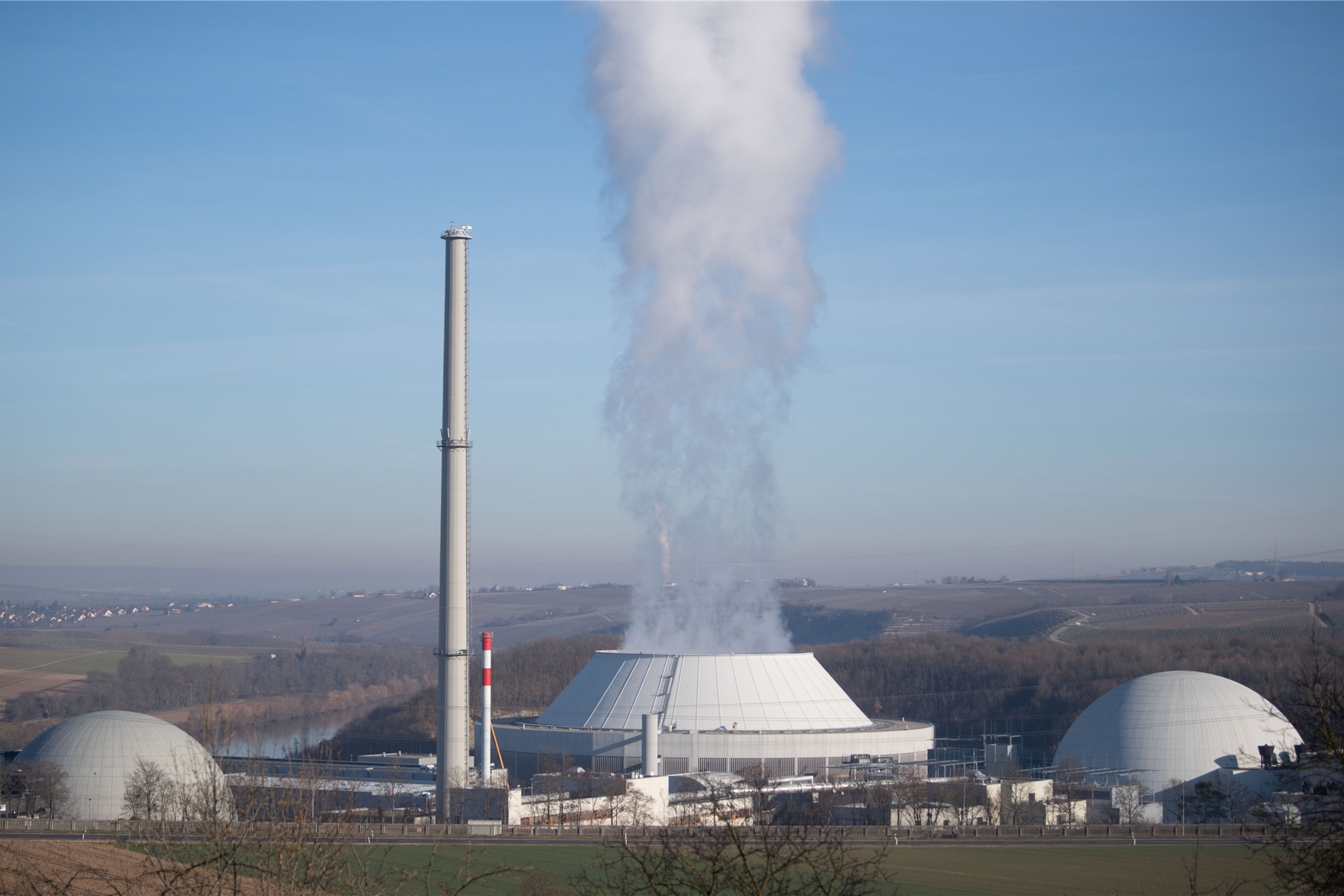 Drei Atommeiler sind in Deutschland noch am Netz – einer davon ist der Block Neckarwestheim II im Kreis Heilbronn.