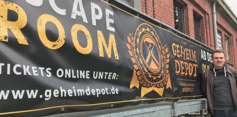 Niclas Holtrup ist Geschäftsführer des Dorstener Escape Rooms „Geheimdepot“.