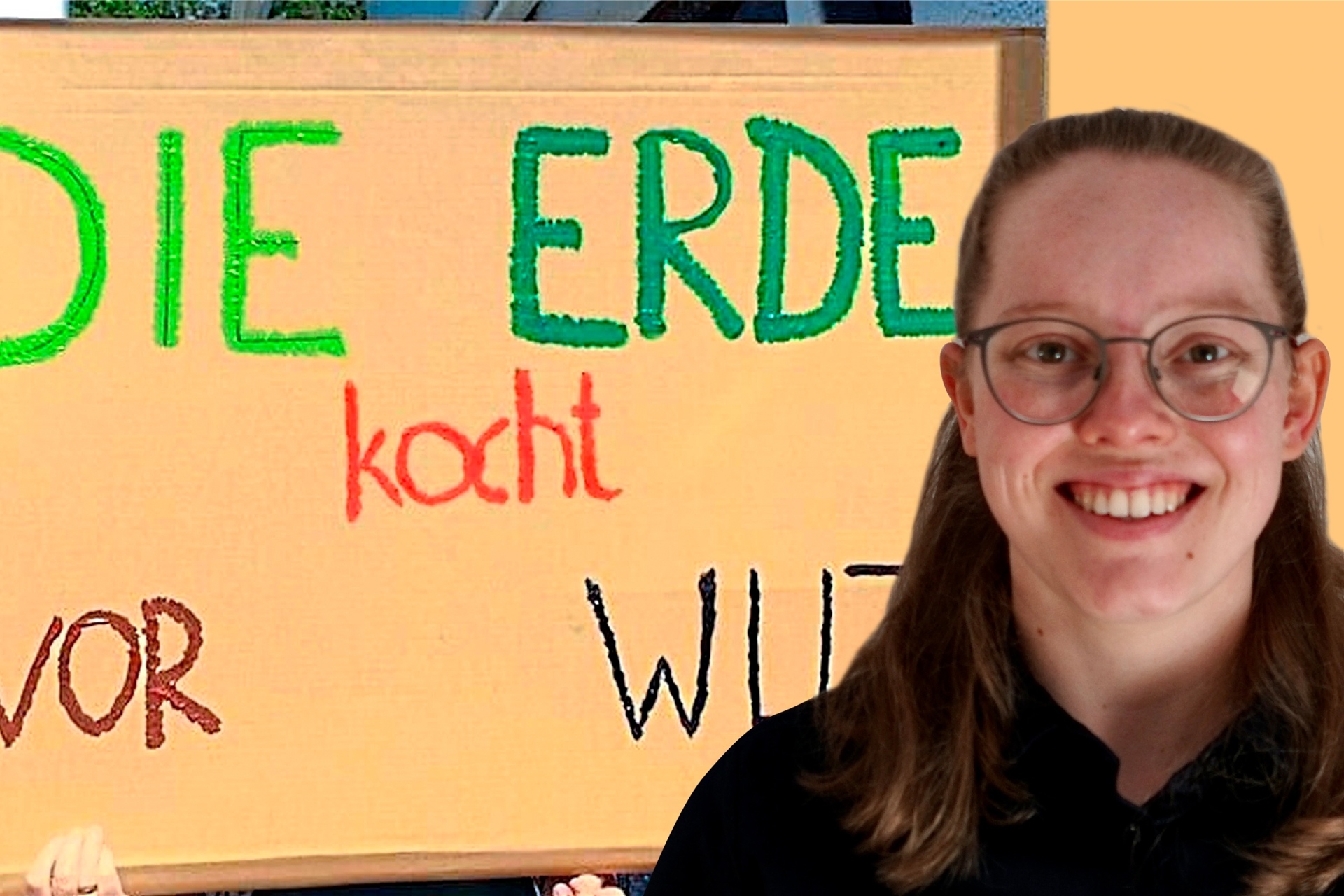 „Die Erde kocht vor Wut“ stand auf dem Plakat, mit dem Nele Dreier beim letzten Klimastreik in Marl demonstrierte.