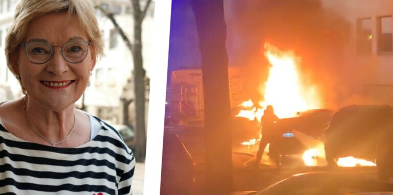 Susanne Bartholomé hat den Brand in ihrer Straße am Wochenende miterlebt.