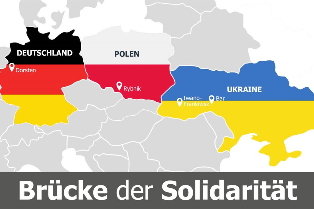 Die Grafik visualisiert die „Brücke der Solidarität“.
