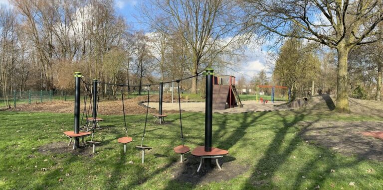 Der Spielplatz am Nordlager gehört zu den drei Spielflächen im Stadtgebiet, die im Jahr 2021 mit Bürgerbeteiligung aufgewertet worden sind.
