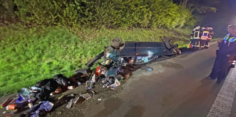 Unfall mit Pkw auf der A 31 bei Reken