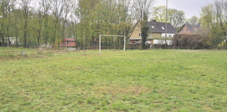 Die ehemaligen Trainingsplätzen an der Ophoffstraße. Hier sieht die Stadt Potenzial für ein Wohngebiet.