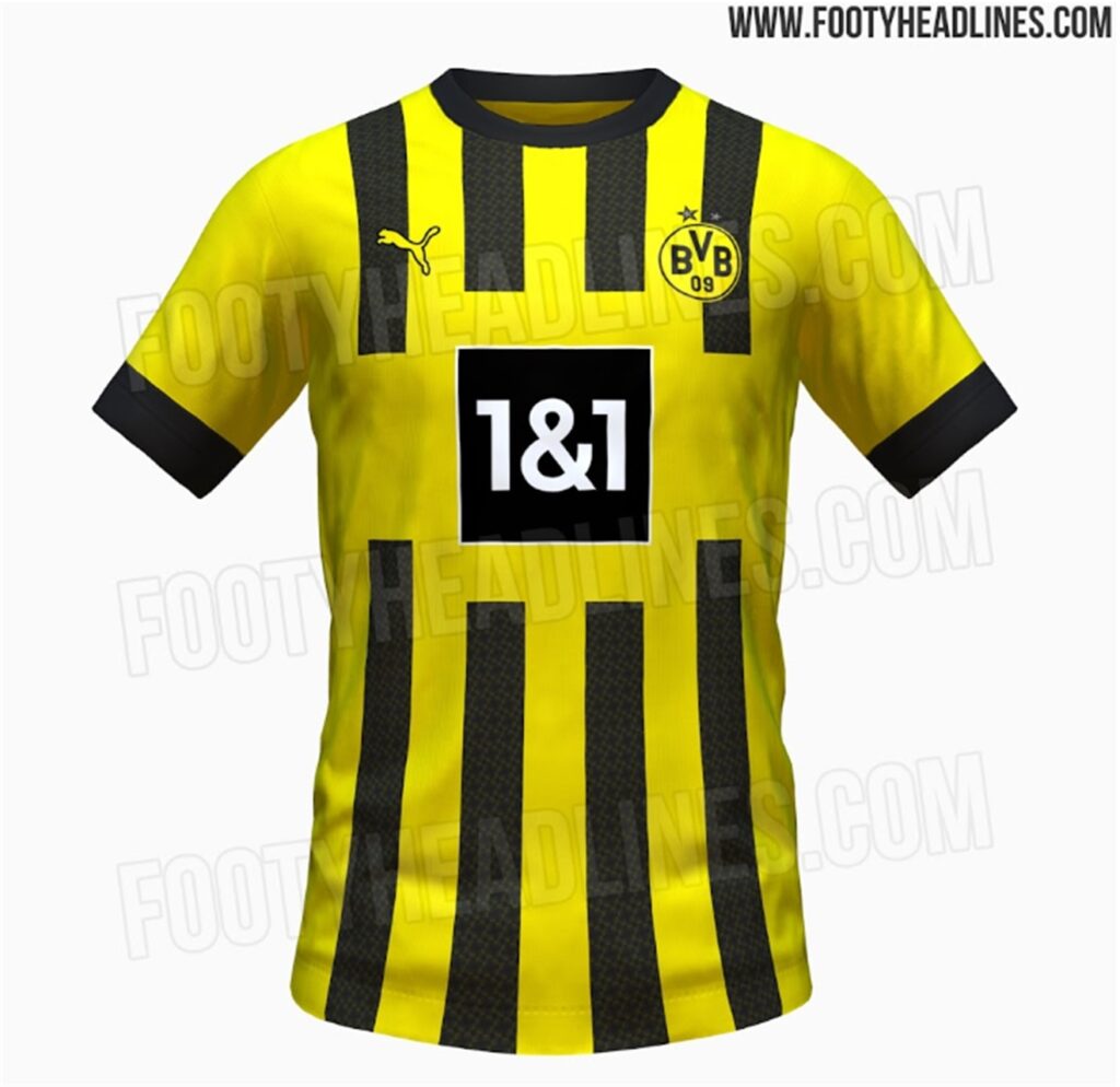 Das neue BVB-Trikot für die Saison 2022/23 soll gelb sein mit schwarzen Streifen. Das neue BVB-Trikot für die Saison 2022/23 soll gelb sein mit schwarzen Streifen.