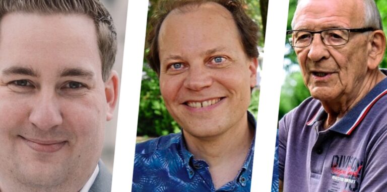 Auch in Marl wird über Gerhard Schröder debattiert: Der Bundestagsabgeordnete Brian Nickholz, Klimaforscher Prof. Frithjof Küpper und Helmut Feldmann haben sich positioniert.