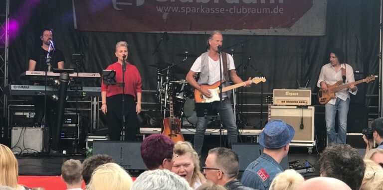 Musiker auf der Bühne